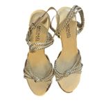 Michael Kors MICHAEL  Gold Palm Beach Cork Wedge Sandals Size 8 Photo 1