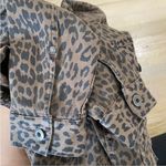 Pistola  leopard print raw hem denim jacket Photo 9