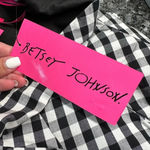 Betsey Johnson  | Gingham Check Fit & Flare Black / Ivory Dress Size 6 NWT Photo 9