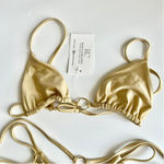 NWOT LaMariposa Buena Vista Triangle Bikini Swimsuit Set Gold Women's Size XS Photo 4