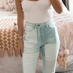 Akira Patch Work High Waisted Flare Jeans Photo 0