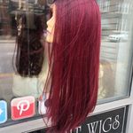 Wig red wine ombré wig Swisslace lacefront 2020 Size 16 Photo 5