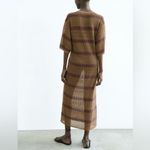 ZARA Long Knit Kaftan Maxi Dress Size M/L Photo 4