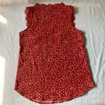 NWOT Red Floral Sleeveless V Photo 7
