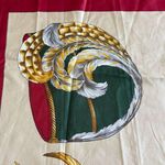 Vintage Hat Printed Scarf Italy Silk Betmar Classy Feathers Retro Gatsby Red Photo 8