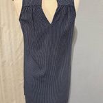Old Navy  Women Navy‎ Blue Patterned V-Neck Shift Tunic Relaxed Fit Dress Size S Photo 8