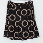 Banana Republic  Geometric A‎ Line Silk Blend Skirt Old Money Minimalist Size 4P Photo 0