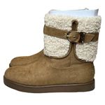 G by Guess  Aussie Faux Fur Tan Boots Size 8.5 Photo 0