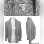  Gray Sweater Knit Cardigan Wrap LL Bean Women’s XS Photo 1