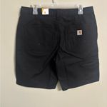 Carhartt  Professional Loose Fit Canvas Work Shorts Black Size 12 Womens New Photo 1
