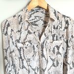 EXPRESS The Portofino Shirt Snake Skin Print Button Down Size Small Photo 3