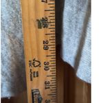 Ply Cashmere Poncho Oversized Striped Trim Gray Elegant Knitwear Cape Wrap Photo 6