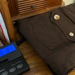 Bermuda Tribal  Shorts Women’s Size 6 Brown Flap Button Pockets in Back Photo 8