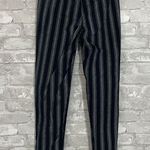 Brandy Melville Black and Gray Striped Chinos Photo 2