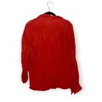 Edith Ella XL Orange Button Down Shirt Women’s Long Sleeve Photo 4