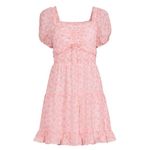 Steve Madden Madden NYC Juniors' Smocked Waist Dress with Cut Out NWOT Photo 1