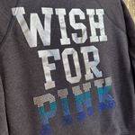 PINK - Victoria's Secret Vintage Y2K  Wish For Pink Gray Blue Rhinestone Hoodie Smal Photo 4