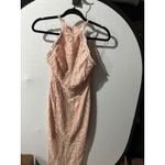 Akira  Pink Lace Halter Bodycon Dress Sleeveless Formal Party Cocktail‎ Small Photo 2