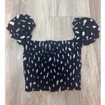 Wilfred  Navy and White‎ Smocked Top Size Medium Photo 1