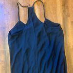 Adrienne Vittadini 8 Black Halter Spaghetti Strap High-Low Dress Flair Bottom Photo 6