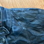 Aventures des Toiles Distressed Blue Denim Jacket Womens 38 Medium Photo 4