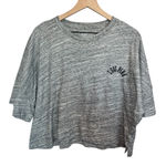 PINK - Victoria's Secret Victoria’s Secret Pink XL Grey Glitter Crop Top Photo 0