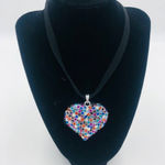 Brand New Halle‎ Joy Grace Majestic Heart Necklace For Women Pink Photo 0