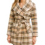 Coldwater Creek Womens Trench Coat Jacket size 8 Sz S Fall Neutral Soft Girl Photo 0