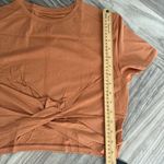 Alphalete Woman’s Premium Wrop SS Crop - Camel , Size XL Photo 3