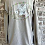 Jerzees VTG Christmas Dove Long Sleeve T Shirt Medium Lynn Norton Parker … Photo 4