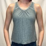 prAna  Women's Athletic Tank Top Slate Blue Green Teal Strappy XS Extra Small V Photo 0