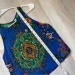 Farm Rio Tank Top printed bright womens Blue (xsmall) colorful summer hippie Photo 5