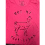 Wound Up Not My Prob-Llama Tee by , Hot Pink XL Photo 4