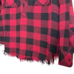 Rails Redding Button Down Size XS Sanguine Black Red Plaid Long Sleeve Photo 2