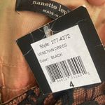 Nanette Lepore NWT  Sz 4 Mini Slip Dress Black Lace Peplum V-neck Romantic Goth Photo 7