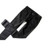 DL1961 Amanda in Black Mid-rise Stretch Modal Cotton Skinny Jeans 25 $168 Photo 3