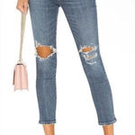 AGOLDE Sophie High Rise Skinny Crop Distressed Jeans Size 29 Photo 0