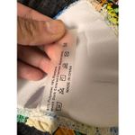 Multicolor Floral Triangle Bikini Top – Size Medium Green Photo 3