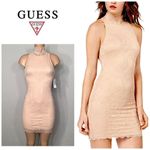 Guess New  blush stretch lace mini dress. NWT Photo 1