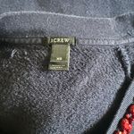 J.Crew Navy Blue Maroon Beaded Crewneck Sweater Photo 8