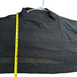 Free People Vintage XS/S Cropped Poncho Sweater Black Sheet Stripe Whimsigoth Photo 6