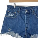 Levi's Levi’s 501 Women’s High Rise Cutoff Denim Shorts in Blue Size 32 Photo 4