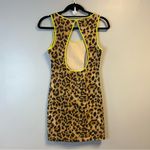 MINKPINK Nasty Gal x Dress Leopard Print w/ Neon Yellow Accents Mini Sz S GUC Photo 5