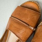 Kelsi Dagger  Tan Leather Brooklyn Samantha Flats Peep Toe Womens 8.5 Comfort Photo 6