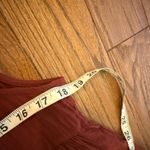 Old Navy  burgundy crinkle tie front tank size small petite Photo 6