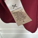 Everly  Red Short Sleeve V Neck Faux Wrap Blouse Size Small Photo 3