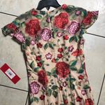 Carmen Marc Valvo  floral embroidered dress Photo 2