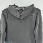 Vertigo Paris  jacket women's L embroidered hooded sweatshirt full zip boho Y2K Photo 5