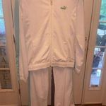 Puma Women's White and Green Tracksuit Set Size L Photo 0
