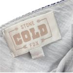 Stone Cold Fox  Blue Gingham Kini Crop Top Tie Balloon Sleeve NWT Size 0 Photo 3